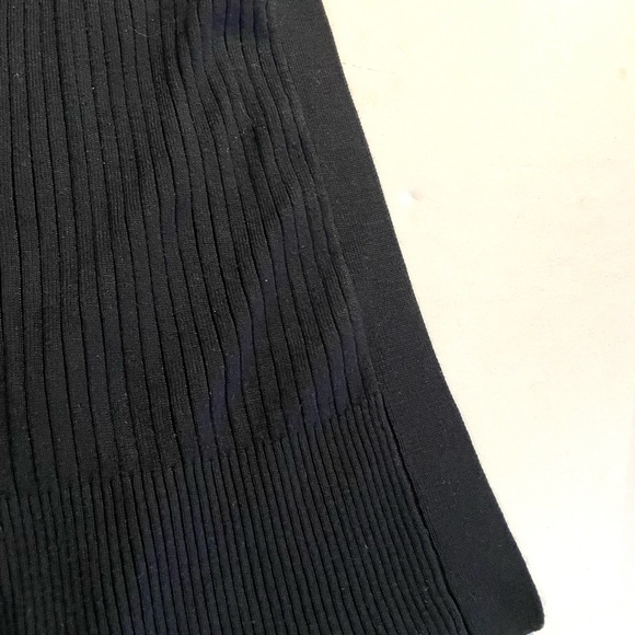 Black Ribbed Knit Women's Cardigan Sweater - Picture 8 of 9